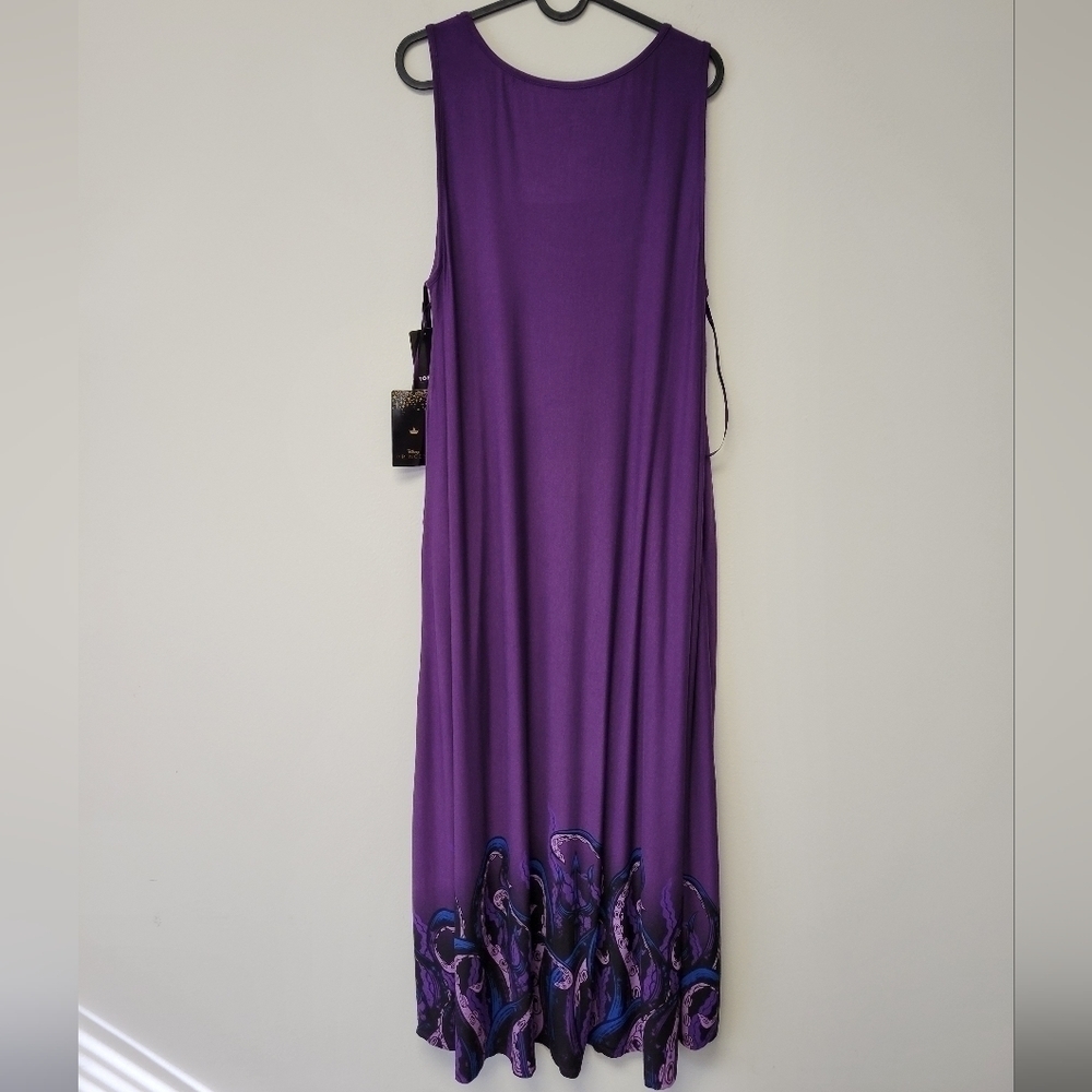 Torrid Disney Ursula High Low Maxi Dress Purple 1X - Picture 5 of 10